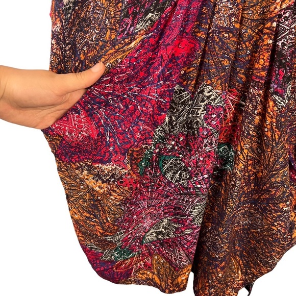 Anthropologie Edme Esyllte Chromatique Printed Tunic Top Dress Rayon Size Medium - Picture 9 of 14